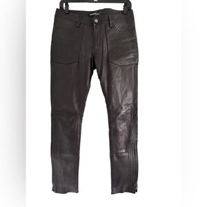 Zadig & Voltaire Leather Motorcycle Pants
